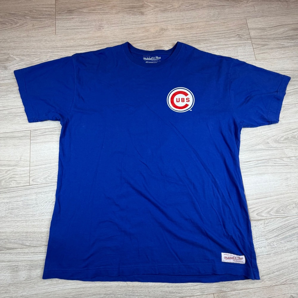 Mitchell Ness‎ Royal Blue Chicago Cubs Traditional Fit XXL T Shirt Men